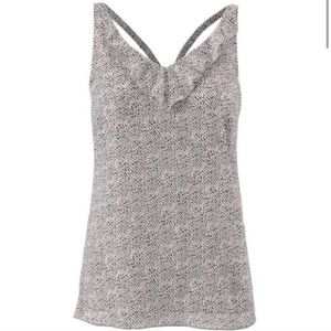 Cabi Dotted Flutter Top